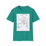 Vision Quest drawing on unisex cotton t-shirt (print on demand)