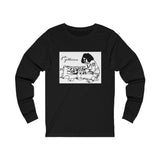 Joe Gallivan playing Moog Drum 100% Cotton Black Long Sleeve Jersey Tee - from USA (print on demand)