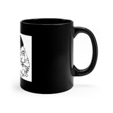 Joe Gallivan playing Moog Drum Black Ceramic 11-ounce Mug (print on demand)