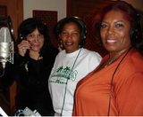 Gospel choir for 4 songs on What Living's All About: Irene Cathaway, Vetia Richardson and lead singer Jessica Williams.