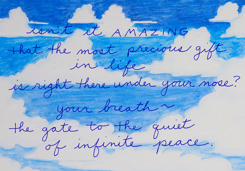 The Breath is the Gift cards - box of 10 cards and 10 envelopes