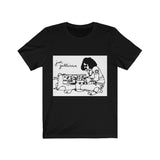 Joe Gallivan playing the Moog Drum 100% cotton black T-shirt - from EU (print on demand)