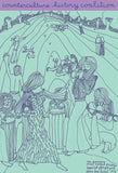 Counterculture History Coalition 100% cotton t-shirt with Alicia Bay Laurel's "Hippie Hill" drawing from 1970