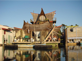 Sculptural handbuilt houseboat at Gate 5, Sausalito, California
