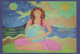 Peace Girl Postcards - set of 2 cards