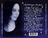 Back cover of What Living's All About CD, photo of Alicia Bay Laurel by Nils Juul Hansen